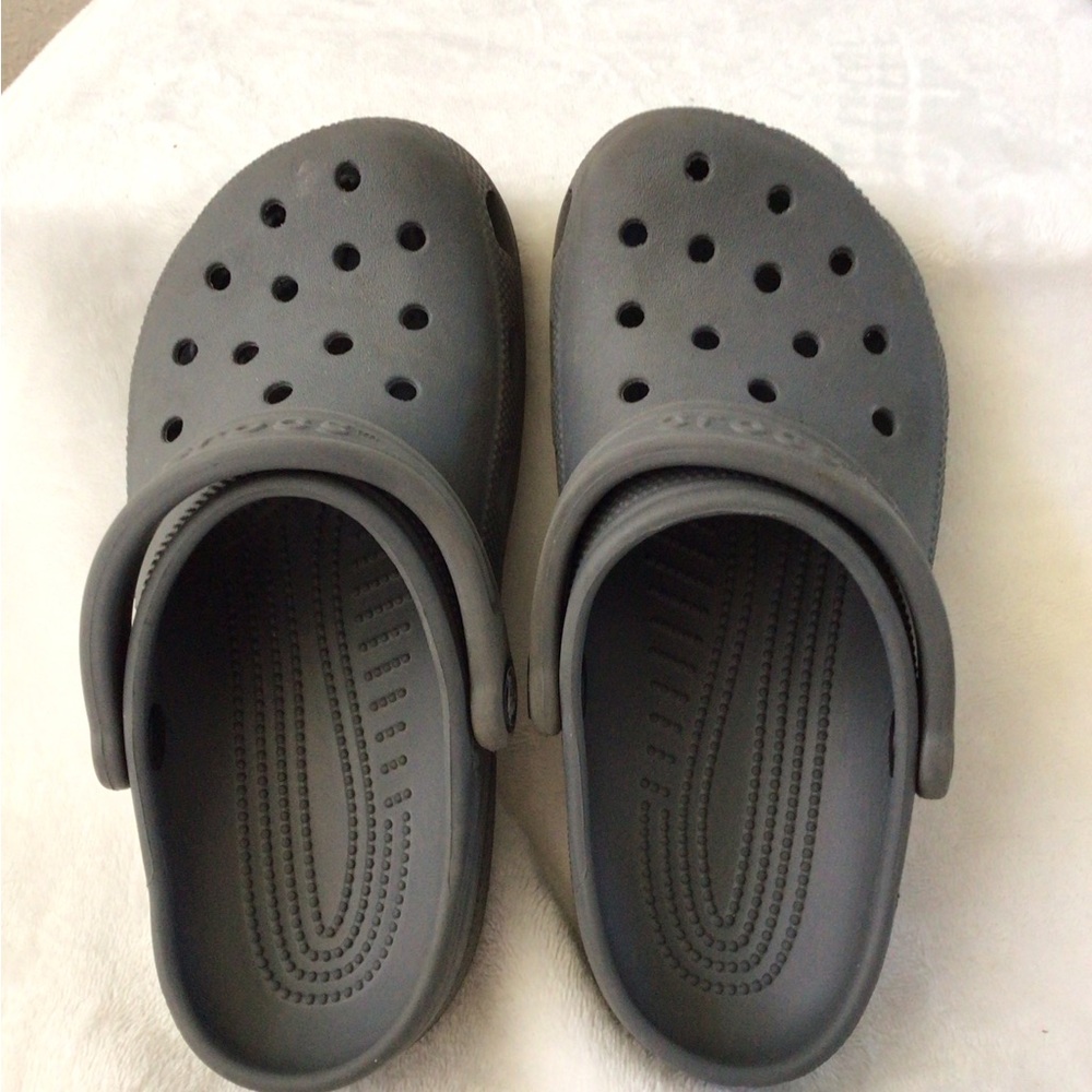 CROCS Kids Gray Slippers